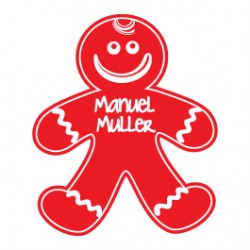 Gingerbread man die-cut